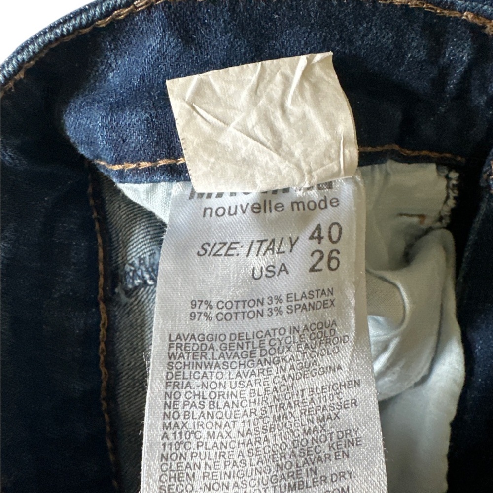 Y2k Skinny Jeans Womens Sz 26 Blue Denim Distressed Ripped Grunge - Picture 8 of 9